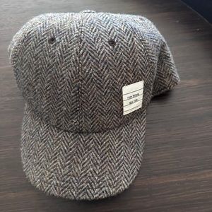 Thom Browne Logo Patch Herringbone-Tweed Baseball Cap Size L Excellent Condition